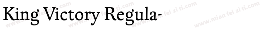 King Victory Regula字体转换